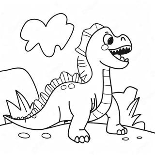 Pagina Para Colorir De Dinossauros Para O Dia Dos Namorados 136359-68004