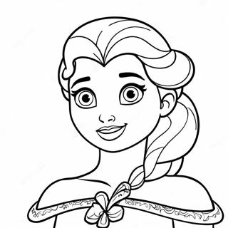 Elsa Halloween Páginas Para Colorir