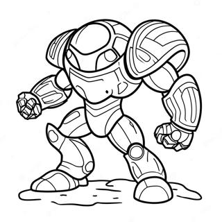 Pagina Para Colorir Da Batalha Contra O Chefe Metroid 136518-68139
