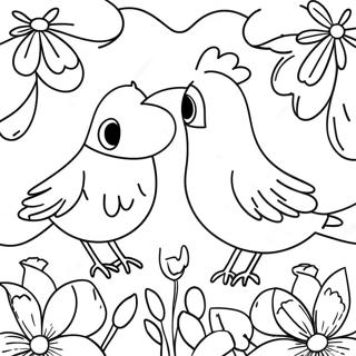 Pagina Para Colorir De Passaros E Flores 136540-68143