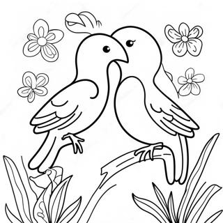 Paginas Para Colorir De Passaros Majestosos E Flores Delicadas 136544-68158