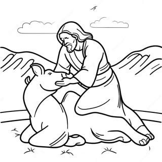 O Bom Samaritano Para Colorir 136905 68586