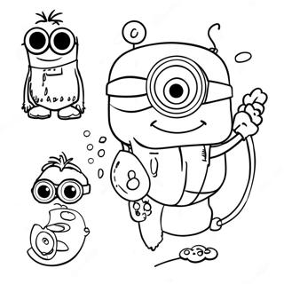 Pagina Para Colorir Diversao Dos Minions 137080 68715
