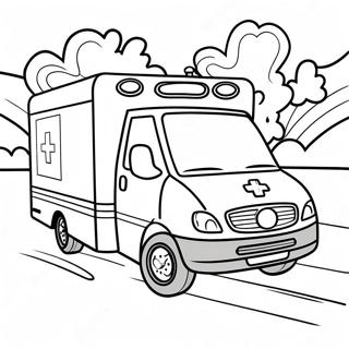 Pagina Para Colorir Da Ambulancia Correndo Para A Cena 137187 68807
