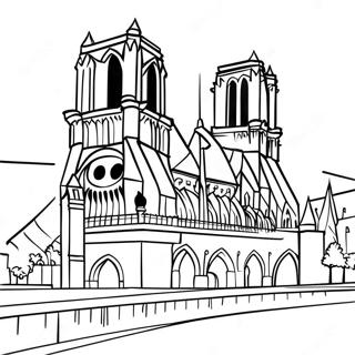 Notre Dame Páginas Para Colorir