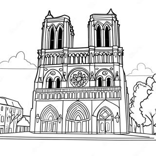 Pagina Para Colorir Da Catedral De Notre Dame 137235-68833