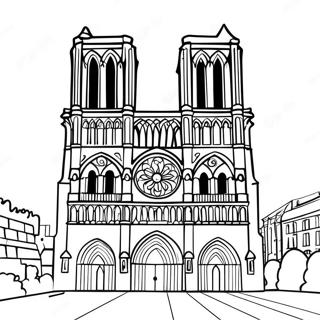 Pagina Para Colorir Da Catedral De Notre Dame 137235-68834