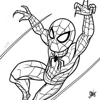 Desenho Para Colorir Do Homem Aranha De Ferro Enfrentando O Vilao 137391 68967