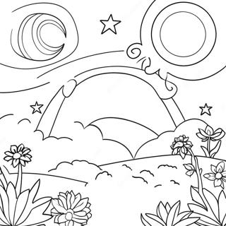 Desenho Para Colorir Do Ceu Noturno Estrelado 137413-68974