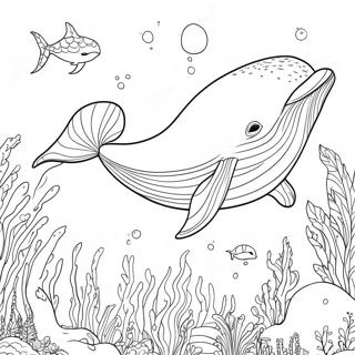 Desenho Para Colorir Da Baleia Majestosa Nadando 137441-69002