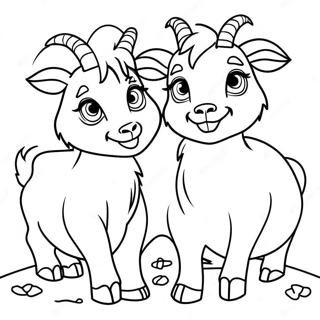 Pagina Para Colorir Dos Irmaos Bodes Brincalhoes 137594-69118