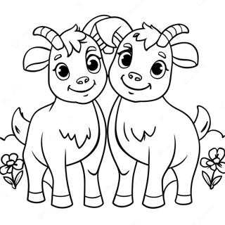 Pagina Para Colorir Dos Irmaos Bodes Brincalhoes 137594-69119