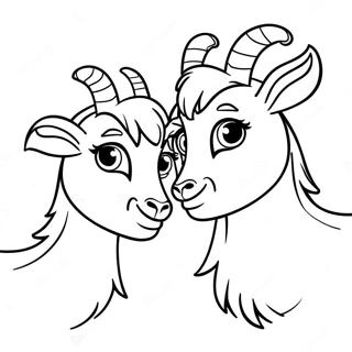 Pagina Para Colorir Dos Irmaos Bodes Brincalhoes 137594-69120