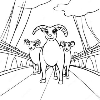 Pagina Para Colorir Dos Bodes Destemidos Atravessando A Ponte 137595-69121