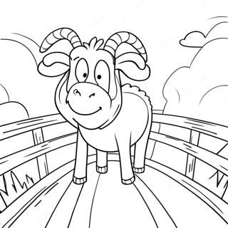 Pagina Para Colorir Dos Bodes Destemidos Atravessando A Ponte 137595-69122