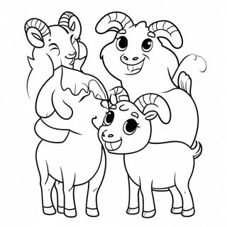 Pagina Para Colorir Da Familia De Bodes Fofos 137596-69125