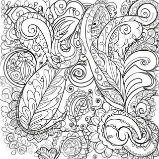 Pagina Para Colorir Do Padrao Paisley 137670-69170