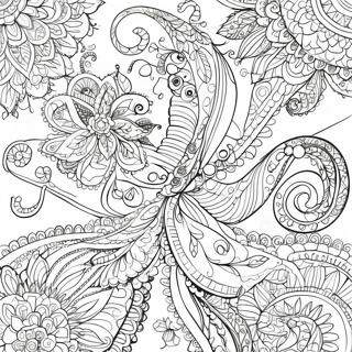 Pagina Para Colorir Do Design Paisley Intricado 137671-69174