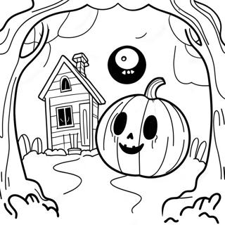 Pagina Para Colorir Da Aventura De Misterio Assustadora 137696 69196