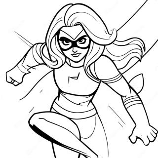 Ms Marvel Em Acao Pagina Para Colorir 137798-69275