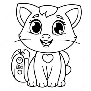 Talking Angela Páginas Para Colorir