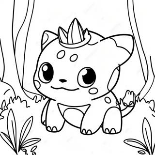Bulbasaur Fofo Na Floresta Pagina Para Colorir 137877-69343