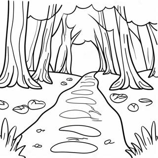 Pagina Para Colorir Do Caminho Sereno Da Floresta 138108-69521