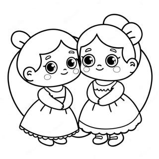 Pagina Para Colorir Da Fofa Eu Te Amo Irma 138157-69556