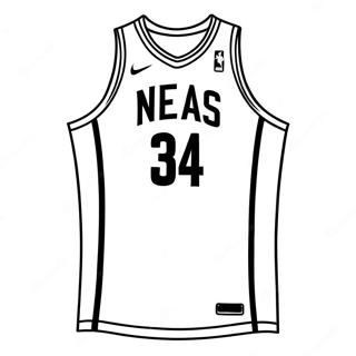 Camisa Da Nba Páginas Para Colorir