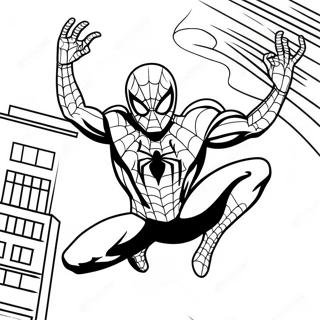 Pagina Para Colorir Do Homem Aranha De Terno Preto Em Pose Epica 138340 69707
