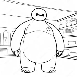 Baymax Páginas Para Colorir