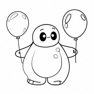 Pagina Para Colorir Do Baymax Fofo Com Balao 138439-69773