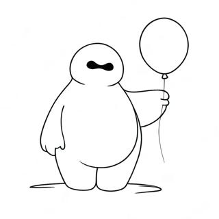 Pagina Para Colorir Do Baymax Fofo Com Balao 138439-69774