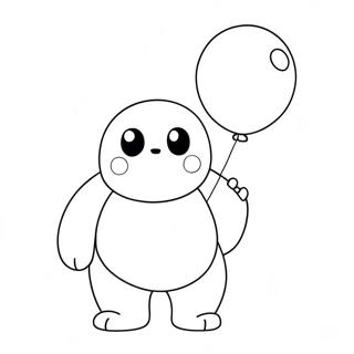 Pagina Para Colorir Do Baymax Fofo Com Balao 138439-69775