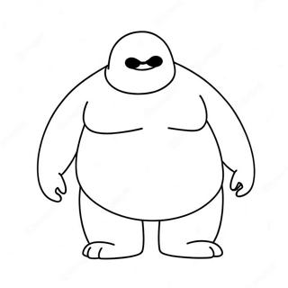 Pagina Para Colorir Do Baymax Engracado Com Um Sorriso 138442-69785