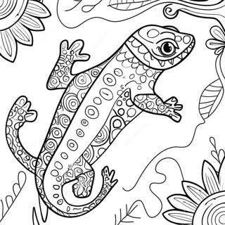 Gecko Páginas para Colorir