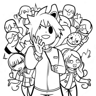 Pagina Para Colorir De Personagens De Danganronpa Em Acao 138568-69880
