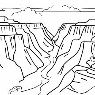 Pagina Para Colorir Da Majestosa Paisagem Do Grand Canyon 138771-70033