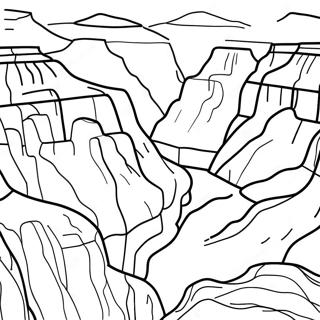 Pagina Para Colorir Da Majestosa Paisagem Do Grand Canyon 138771-70035