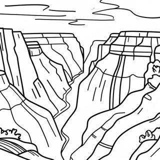 Pagina Para Colorir Da Majestosa Paisagem Do Grand Canyon 138771-70036