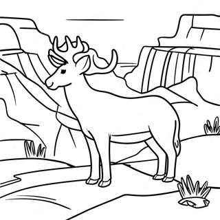 Pagina Para Colorir Da Vida Selvagem Do Grand Canyon 138774-70045