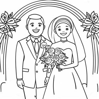 Casamento Páginas para Colorir