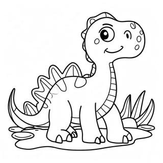 Pagina Para Colorir Do Dinossauro Aquatico Amigavel 138796-70054