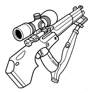 Rifle De Sniper Páginas Para Colorir