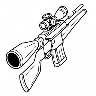 Pagina Para Colorir Do Fuzil De Sniper Realista 138822-70075