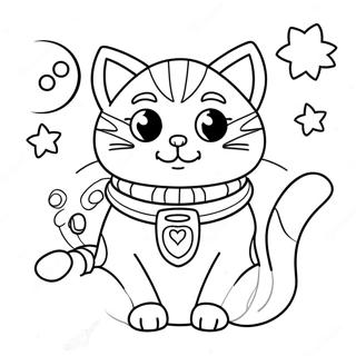 Pagina Para Colorir Do Gato Espacial 138846-70090