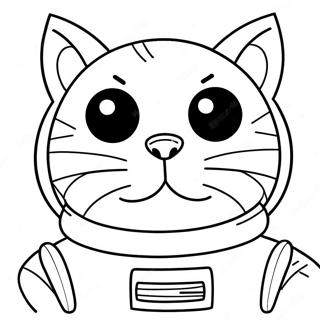 Pagina Para Colorir Do Gato Espacial Aventureiro 138847-70093