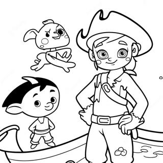 Desenho Para Colorir Do Jake E Os Piratas Da Terra Do Nunca 138897-70131