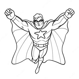 Desenho Para Colorir Do Poderoso Super Heroi Voador 138923-70153