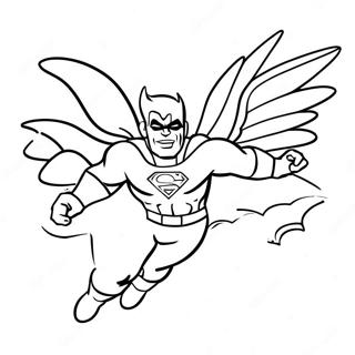 Desenho Para Colorir Do Poderoso Super Heroi Voador 138923-70154